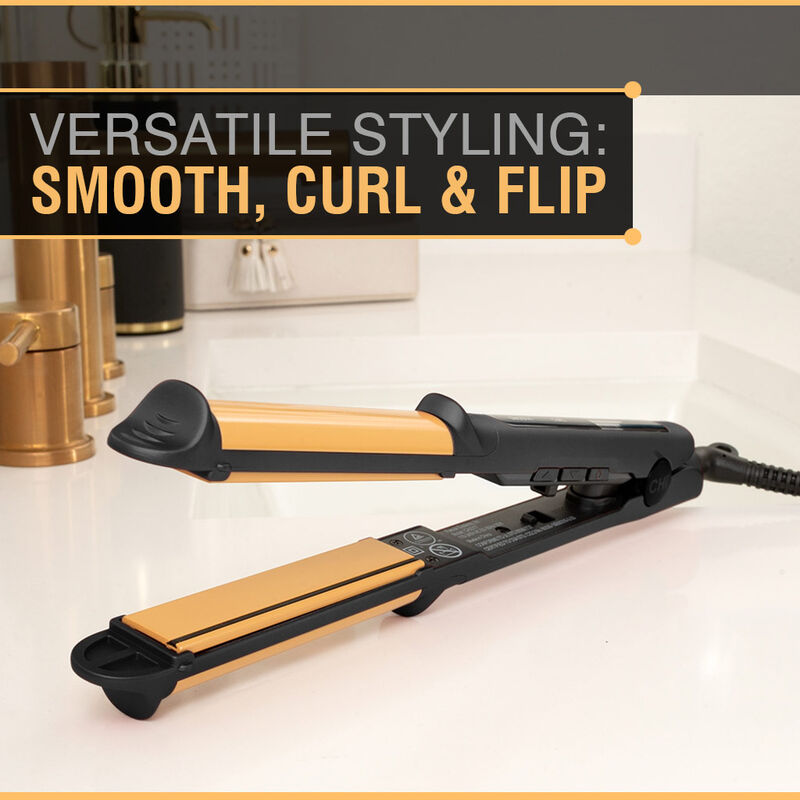 0.75 Inch Tourmaline Ceramic 3-in-1 Hairstyling Iron - Onyx Black, , large image number null