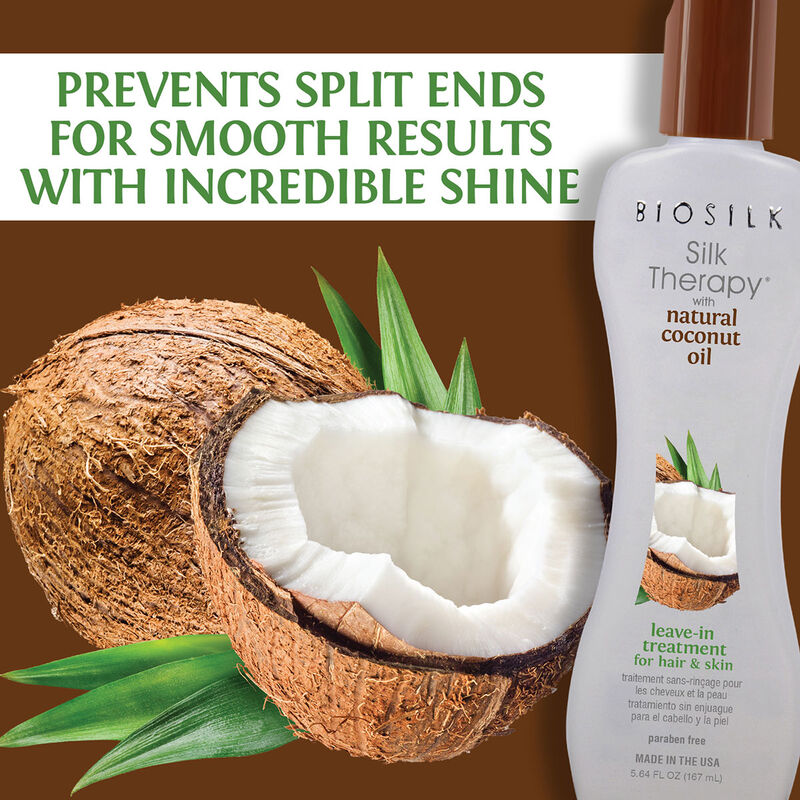 Silk Therapy With Natural Coconut Oil Leave-In Treatment - 5.64 Ounces, , large image number null