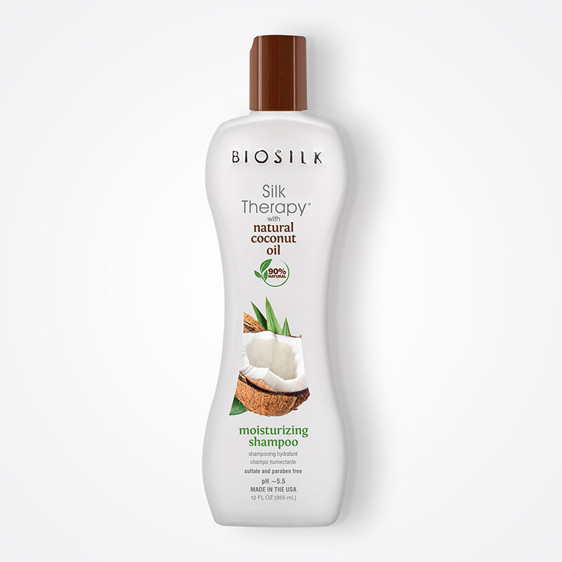 Silk Therapy With Natural Coconut Oil Moisturizing Shampoo, , large image number null