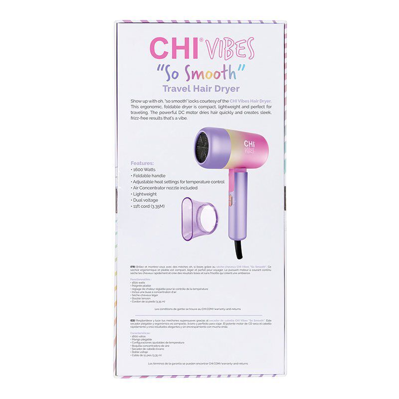Vibes "So Smooth" Compact Hair Dryer, , large image number null